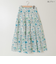 プリントレースティアードスカート  [41415154]natural mist