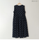 ドット刺繍ウエストギャザーワンピース  [41416255]natural mist