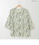 ボタニカルプリントブラウス  [41413488]natural mist