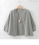 ブロッキングシャギーニットカーディガン  [41712417]natural mist