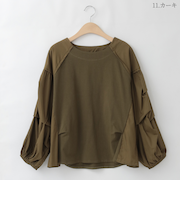 タックデザインラグランカットソー  [41413578]natural mist