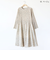 小花柄プリーツ切り替えワンピース[41416354]natural mist