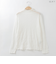 クシュクシュシアーハイネックトップ  [70211456]natural mist