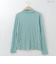 クシュクシュシアーハイネックトップ  [70211456]natural mist