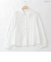 コラージュレースデザインブラウス  [41413655]natural mist