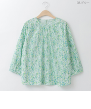 ボタニカルプリントコットンブラウス  [41413669]natural mist