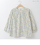 ボタニカルプリントコットンブラウス  [41413669]natural mist