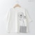 プリントフラワードルマンTシャツ  [22011464]natural mist