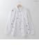 【洗える】キャット刺繍デザインシャツ  [71213728]natural mist