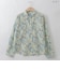 【洗える/日本製】ボタニカルフラワーシャツ  [71213738]natural mist