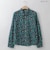 【洗える/日本製】ボタニカルフラワーシャツ  [71213738]natural mist