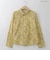 【洗える/日本製】ボタニカルフラワーシャツ  [71213738]natural mist