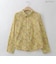 【洗える/日本製】ボタニカルフラワーシャツ  [71213738]natural mist
