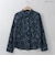 【洗える/日本製】バイカラーフラワープリントシャツ  [71213739]natural mist