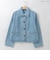 切り替えステッチデニムジャケット  [41414448]natural mist
