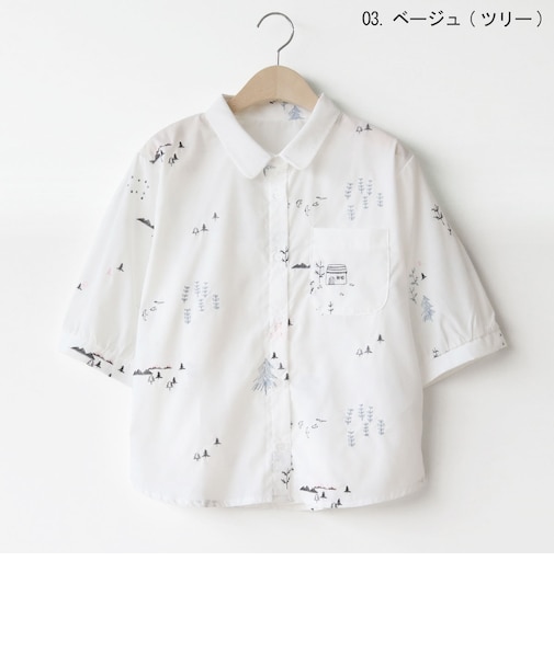 刺繍デザインコットンブラウス  [30113699]natural mist