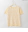 フラワー刺繍シアージョイントTシャツ  [41411521]natural mist