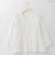 ミックスレースペプラムシャツ  [41413773]natural mist