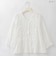 ミックスレースペプラムシャツ  [41413773]natural mist