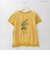 フラワーブーケプリント刺繍デザインTシャツ  [22011544]natural mist