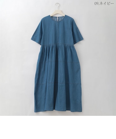 コットンティアードワンピース  [41416404]natural mist