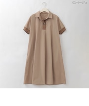 リブジョイントオープンカラーワンピース  [61716372]natural mist