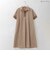 リブジョイントオープンカラーワンピース  [61716372]natural mist