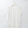 エンブロイダリーコットンシアーTシャツ  [22011545]natural mist