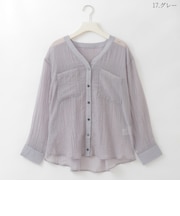バックシャーリング2WAYシアーシャツ  [30113703]natural mist