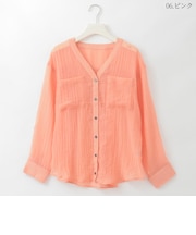 バックシャーリング2WAYシアーシャツ  [30113703]natural mist