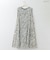 【リバーシブル】フラワーラインプリントワンピース  [41716392]natural mist