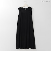 タックショルダースリーブレスワンピース  [22716437]natural mist