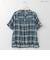マドラスチェックシアーブラウス  [61713855]natural mist