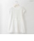 シャーリングゴムフレアチュニックブラウス  [30113689]natural mist