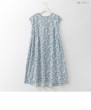 コットンリネンフラワープリントワンピース  [41716391]natural mist