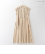 コットンレースピンタックデザインワンピース  [61716378]natural mist