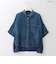 【洗える】デニムシアーオーバーシルエットブラウス  [71213792]natural mist