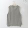 【洗える/日本製】前後差ヘムデザインニットベスト  [12912712]natural mist