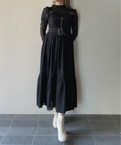 フロントジップチュールジャンスカ