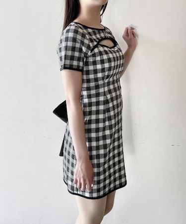 BACKリボンミニワンピース