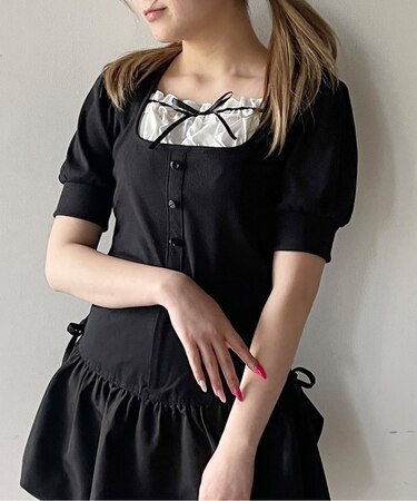 レイヤード風カットソー