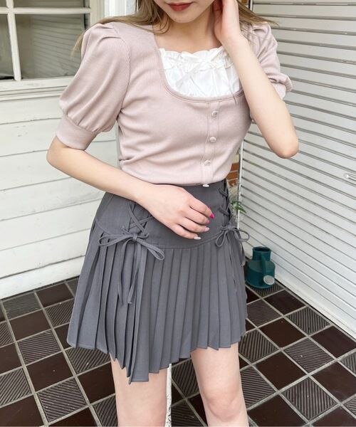 ファー付きボレロ風トップス｜ワンウェイの通販｜&mall（アンドモール