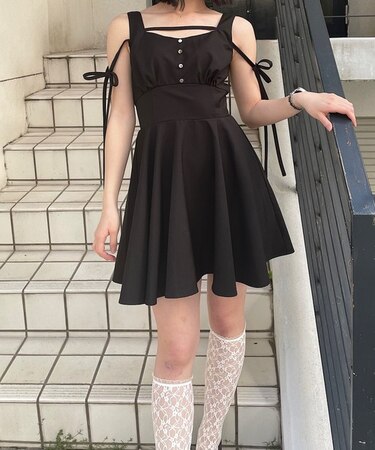 アームリボン2wayミニワンピース