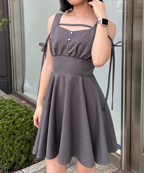 アームリボン2wayミニワンピース