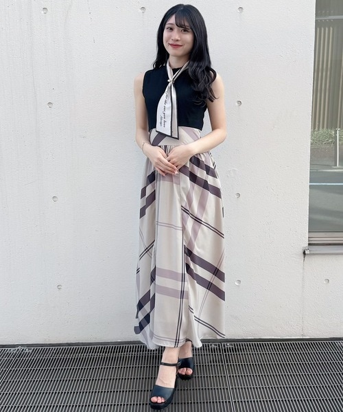 ♡　完売品 Lumignon スカーフ付きワンピース Lumignon original ♥ Lumignon スカーフ付きワンピース