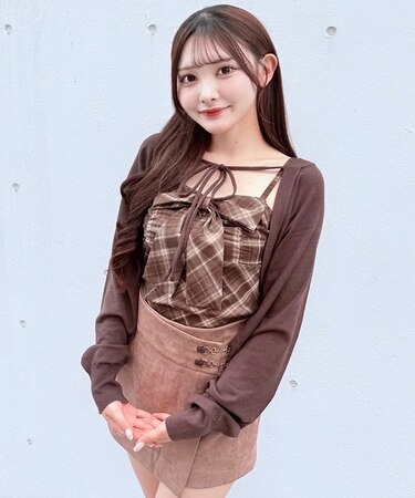 リボンキャミボレロアンサンブルニット