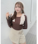 ショルダーリボンニット