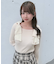 ショルダーリボンニット