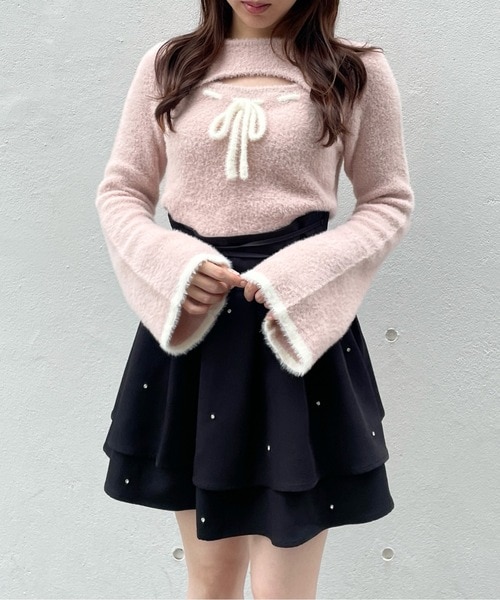 リボンキャミボレロアンサンブルニット｜ワンウェイの通販｜&mall