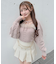 ファーケーブルアンサンブルニット